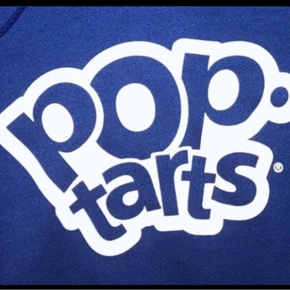 Pop Tarts Men’s Blue XL X-Large Pullover Drawstring Hoodie Logo Sweatshirt NWT - Picture 4 of 6